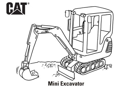 mini digger coloring page|farm equipment coloring pages.